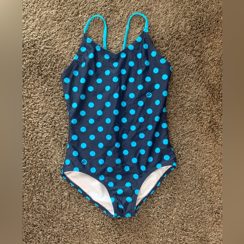 Girls polka dot bathing suit